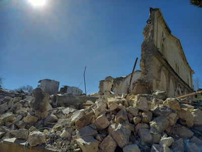 <p><strong>22.</strong> Adıyaman Ulu Camisinin deprem sonrası görünümü <br /> 	Fotoğraf: K. Güler</p>